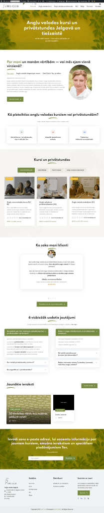 Re-diseño página web Owl Club